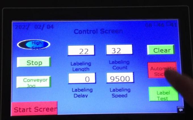 பொருள் கண்டறிதல் மேஜிக் கண் தானியங்கி இரட்டை பக்க ஸ்டிக்கர் லேபிளிங் இயந்திரம் டர்ன்டபிள் மூலம்