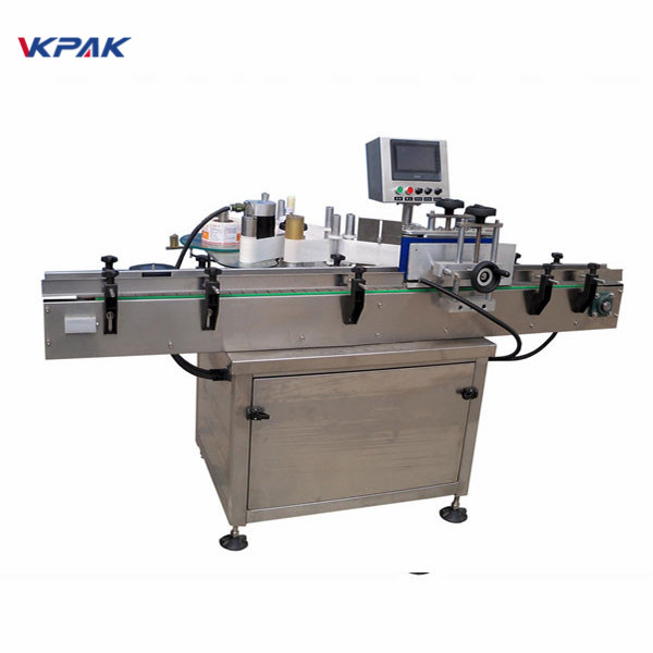 SUS304 சர்வோ மோட்டார் தானியங்கி சுற்று பாட்டில் லேபிளிங் இயந்திரம் பி.எல்.சி கட்டுப்பாடு