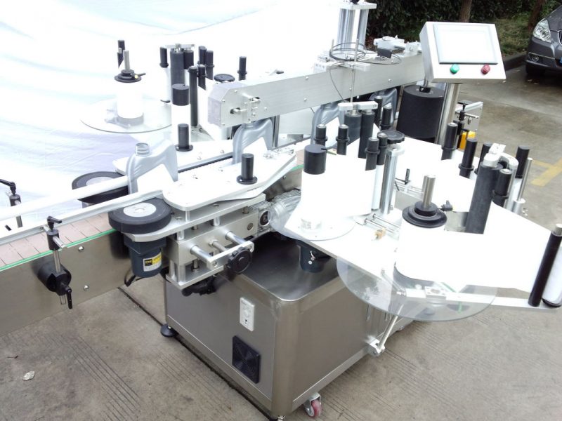 சீனா சி.இ. சான்றிதழ் தானியங்கி பாட்டில் லேபிளிங் கருவி கண்ணாடி பாட்டில் இரட்டை பக்க ஸ்டிக்கர் சப்ளையர்