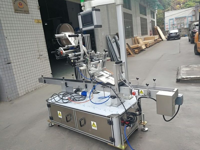 முனை பையில் மின்சார உந்துதல் வகை சப்ளையருக்கான சீனா ஸ்டிக்கர் டாப் லேபிளிங் இயந்திரம்